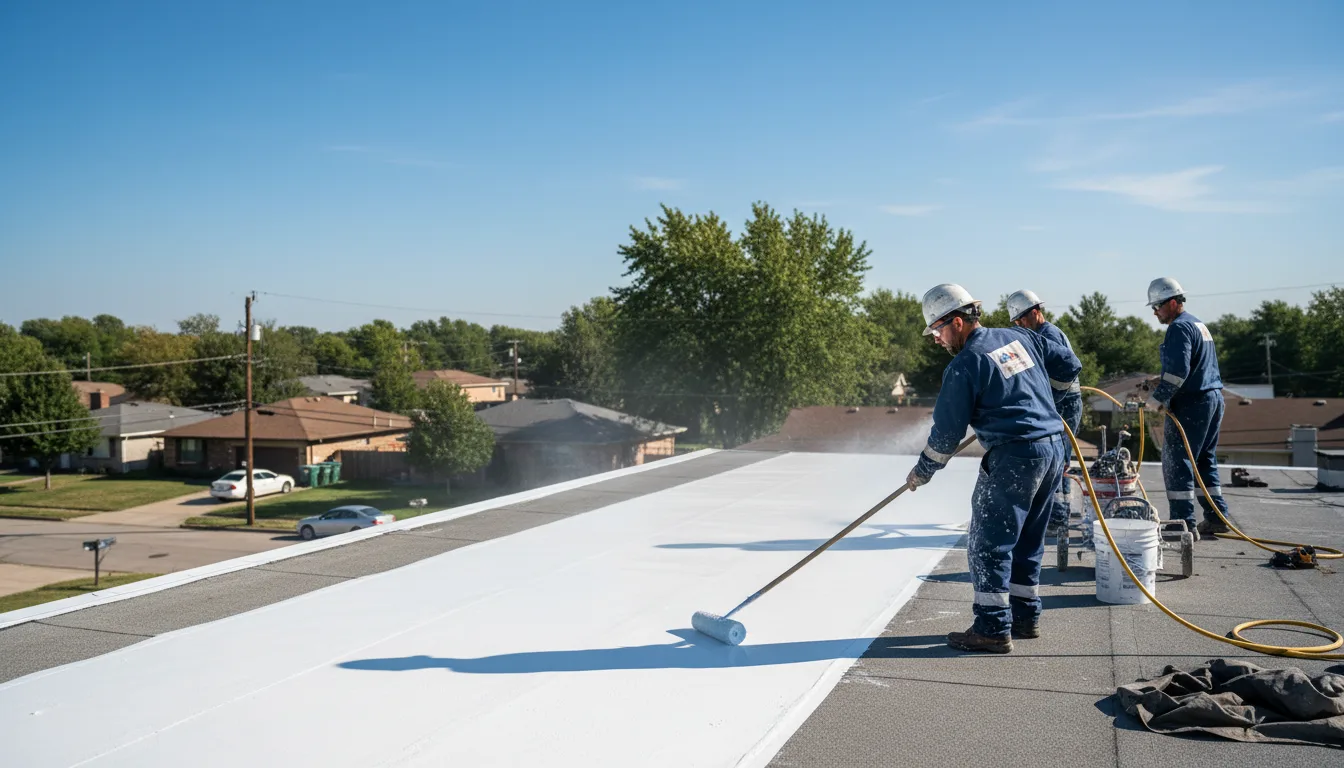 Commercial roof coating in Terry, MS near me